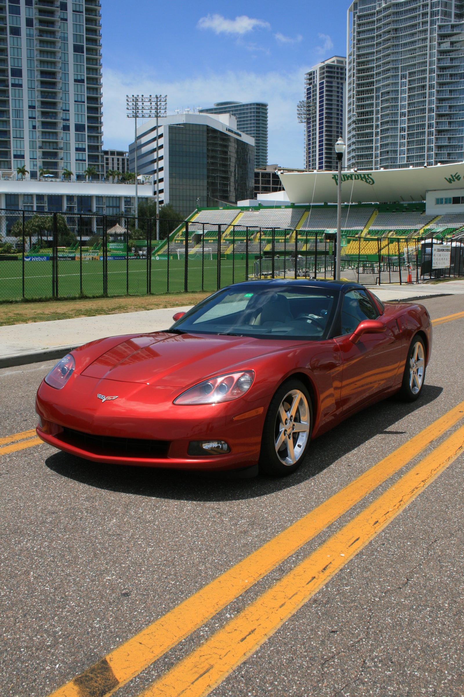 C6 Corvette — front view